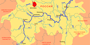 Карта реки «Ока»