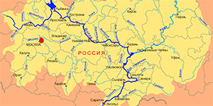 Карта реки «Волга»